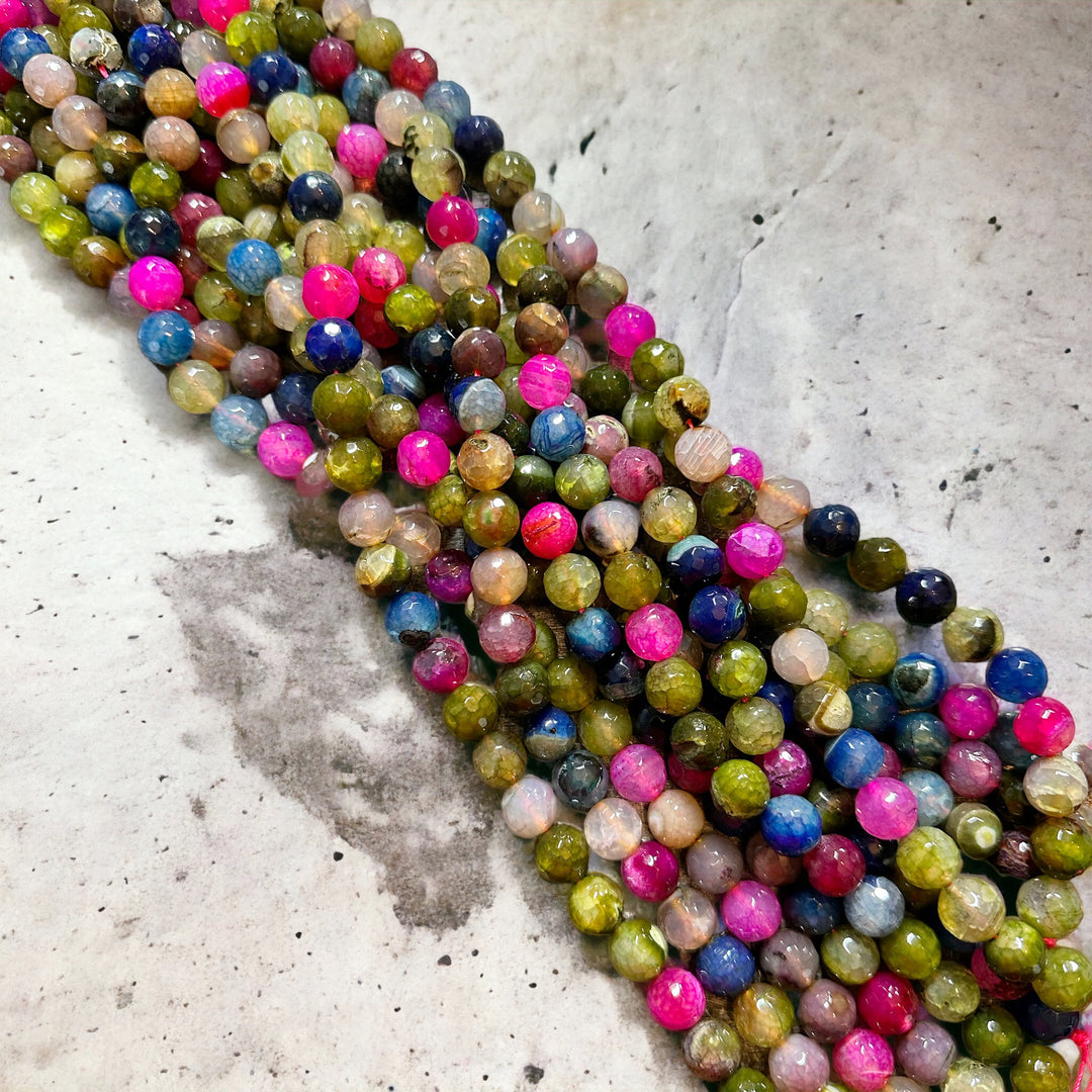 12mm Natural Agate Multi