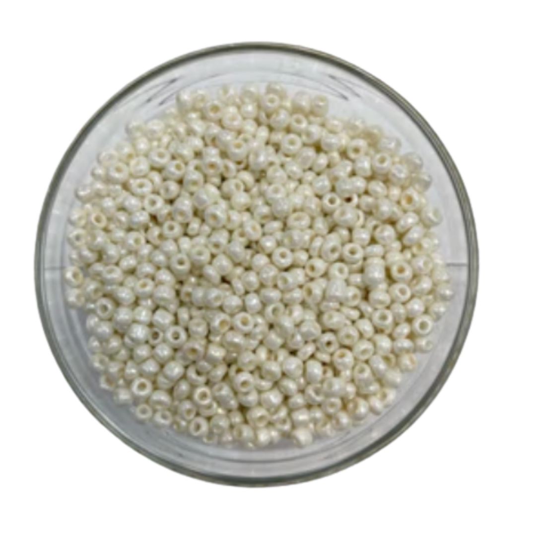 Seed Beads - 6/0 Opaque White - The Bead Boss