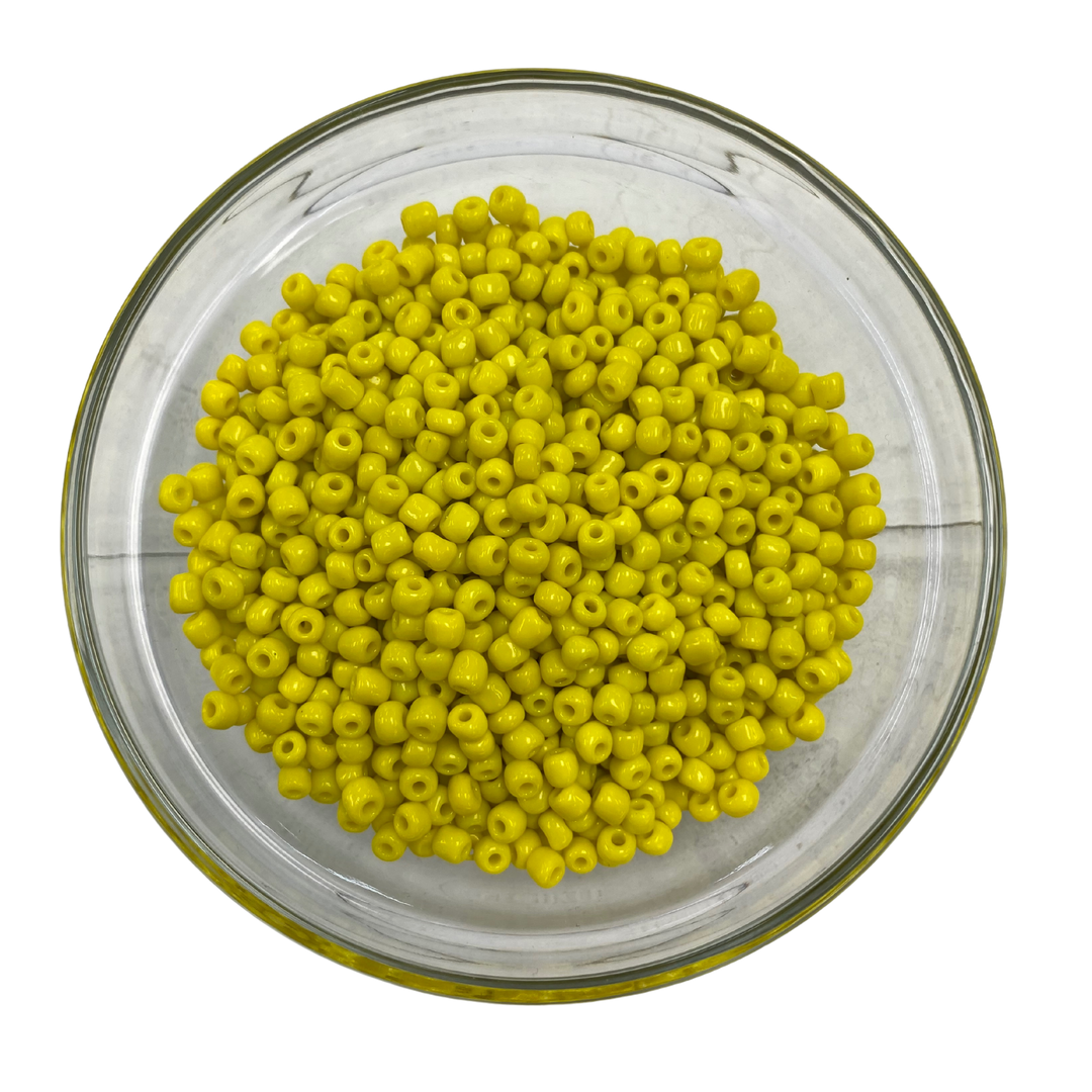 Seed Beads - 6/0 Opaque - Yellow - The Bead Boss