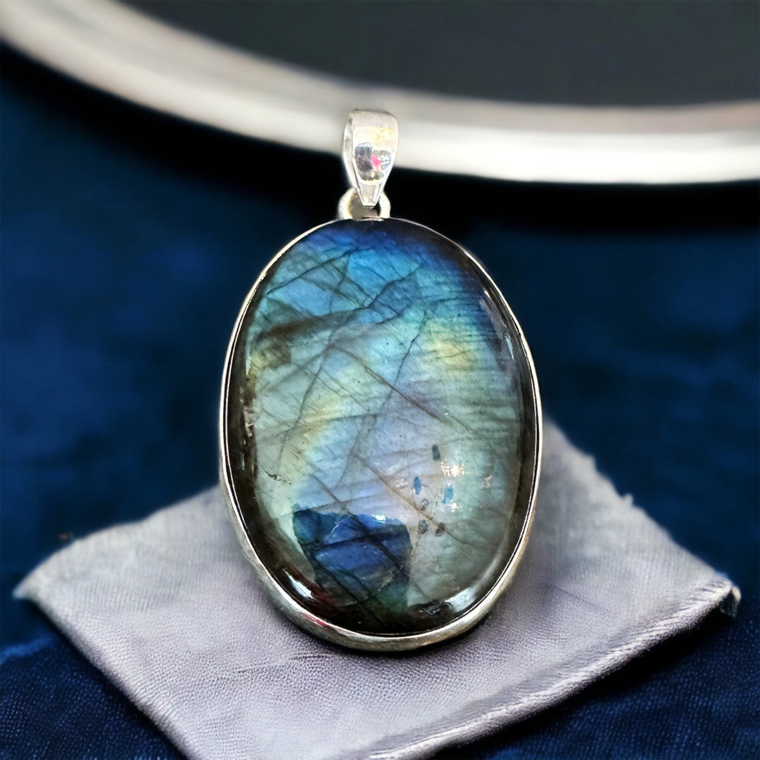 Labradorite Sterling Silver Pendants